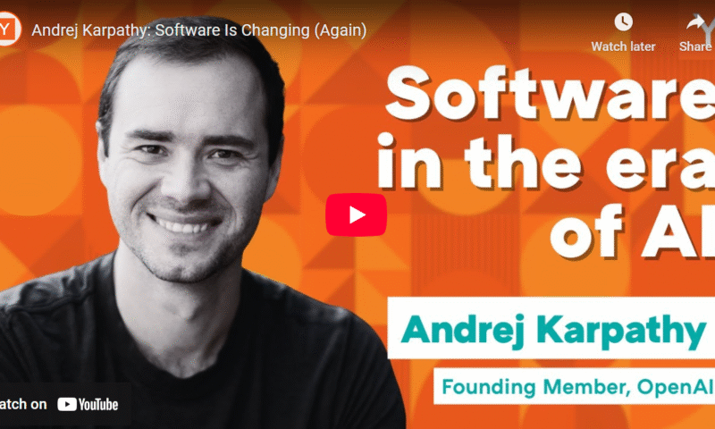 Software Is Changing (Again) – The Dawn of Software 3.0